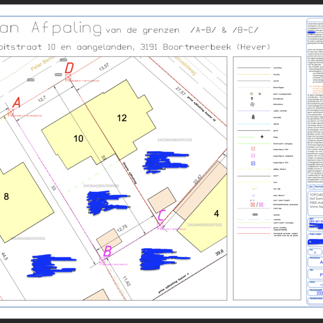 precadastratie "📐 Nauwkeurig Afpalingsplan in Beeld 🌐 Onze landmeters leveren gedetailleerde afpalingsplannen om uw terrein te definiëren en grenzen te markeren. Ontdek de precisie die uw eigendom verdient. 🏞️📍 #Afpalingsplan #Landmeting"