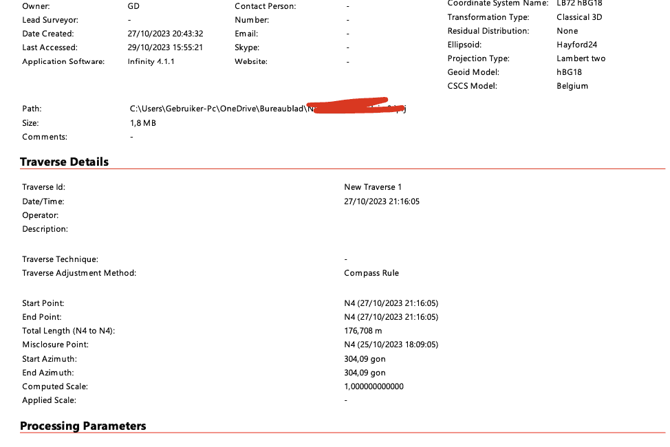 de landmeetkundige vereffening