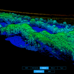 Aerial drone Lidar scan laserscanning
